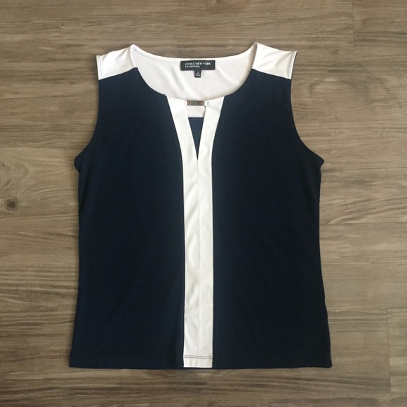 Jones New York Tops - Jones New York Navy Blue Top